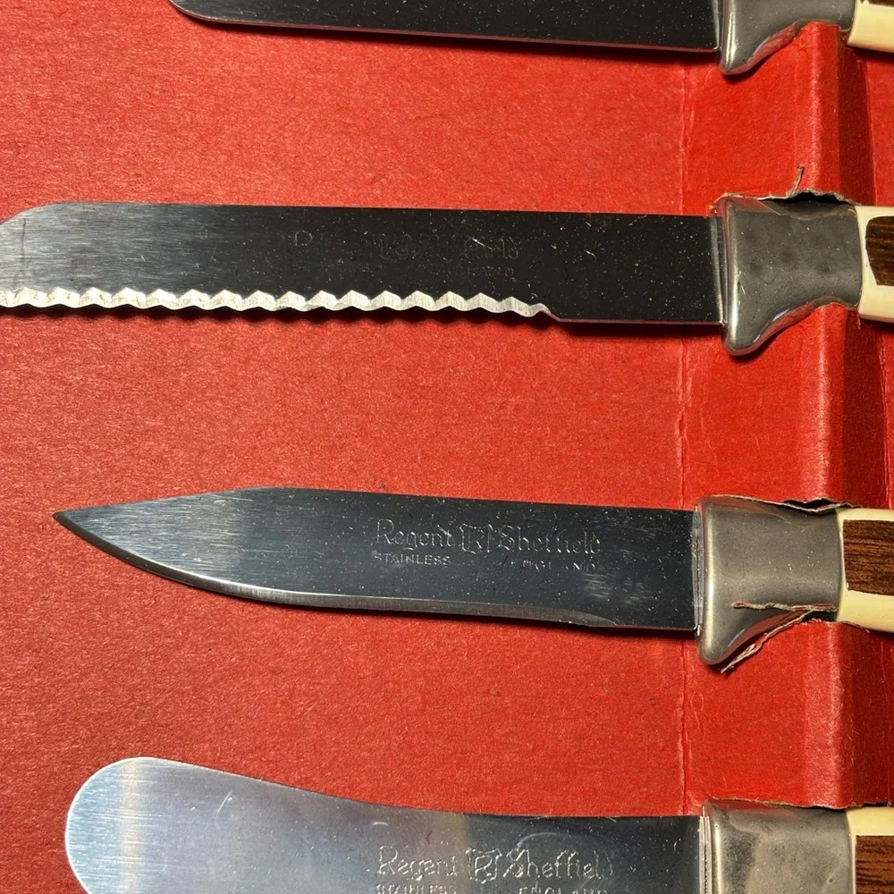 Sheffield English 19-Piece Stainless Steel Cutlery Set Carving Hostess Serving